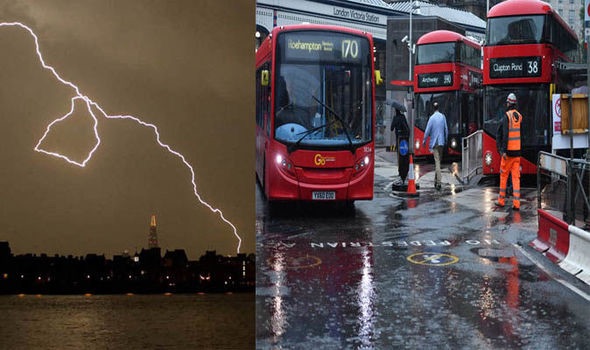 London Endures a Night of Terror and Lightning