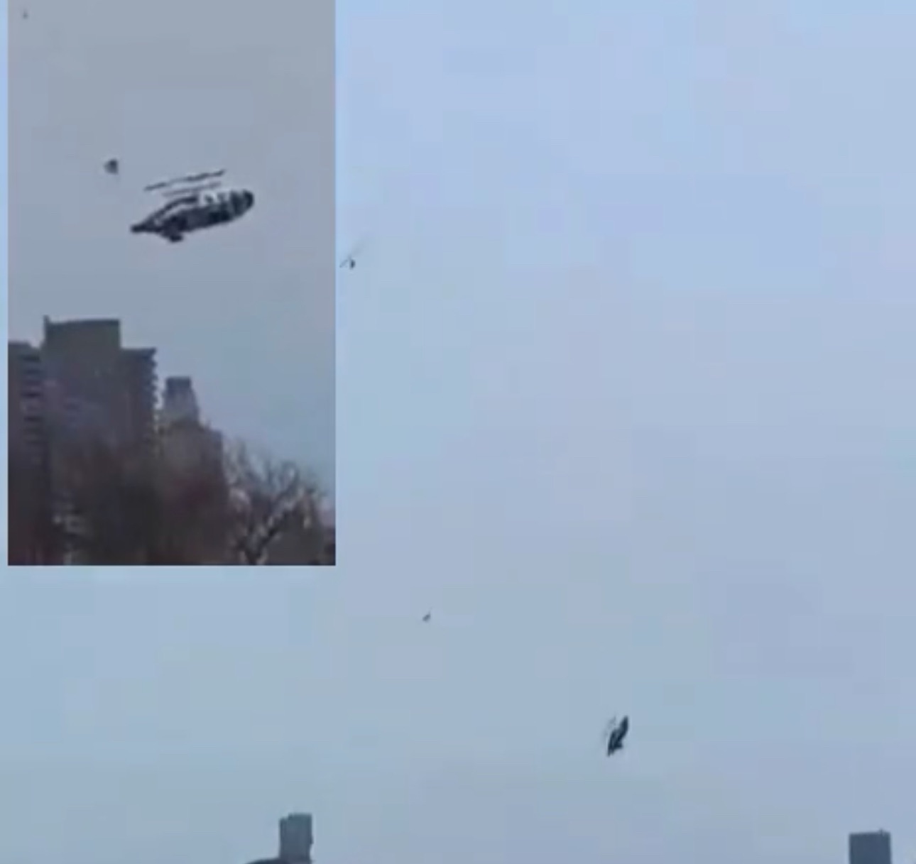 “Is the helicopter crashing? A real tragedy or something else?”